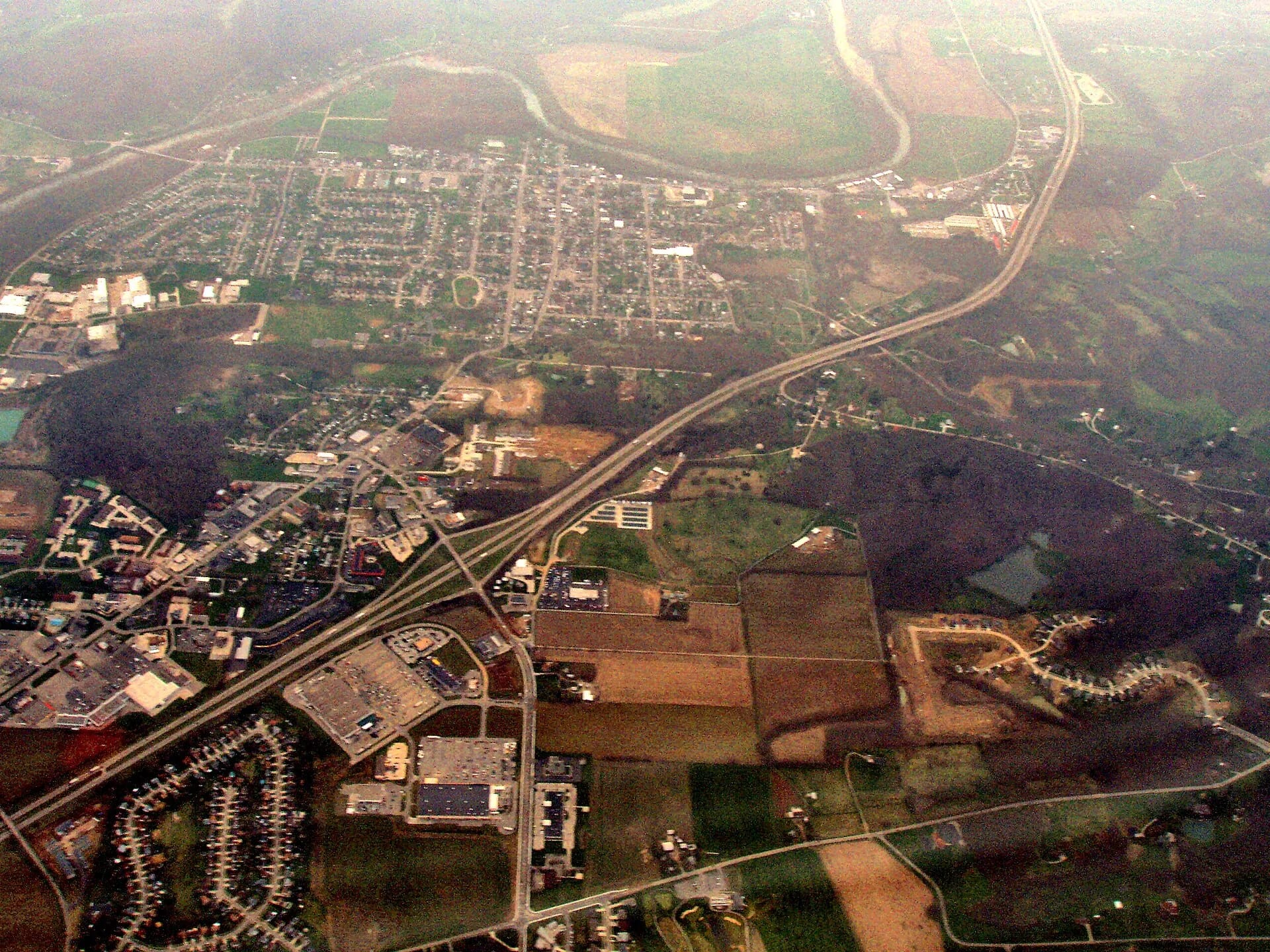 Aerial view of Harrison, Ohio