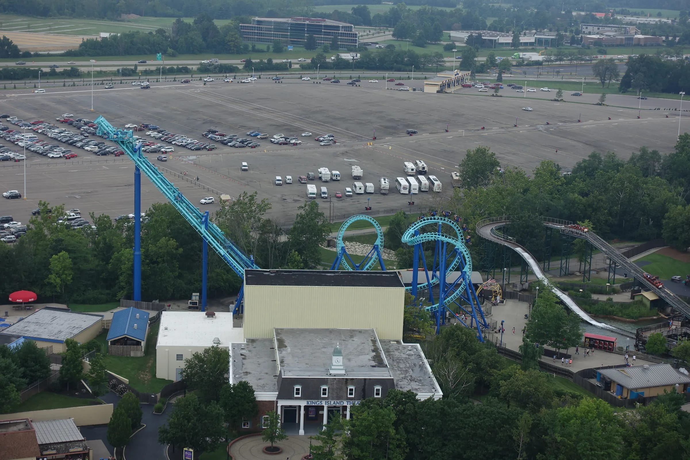 Roller coaster track at Kings Island, Mason, Ohio