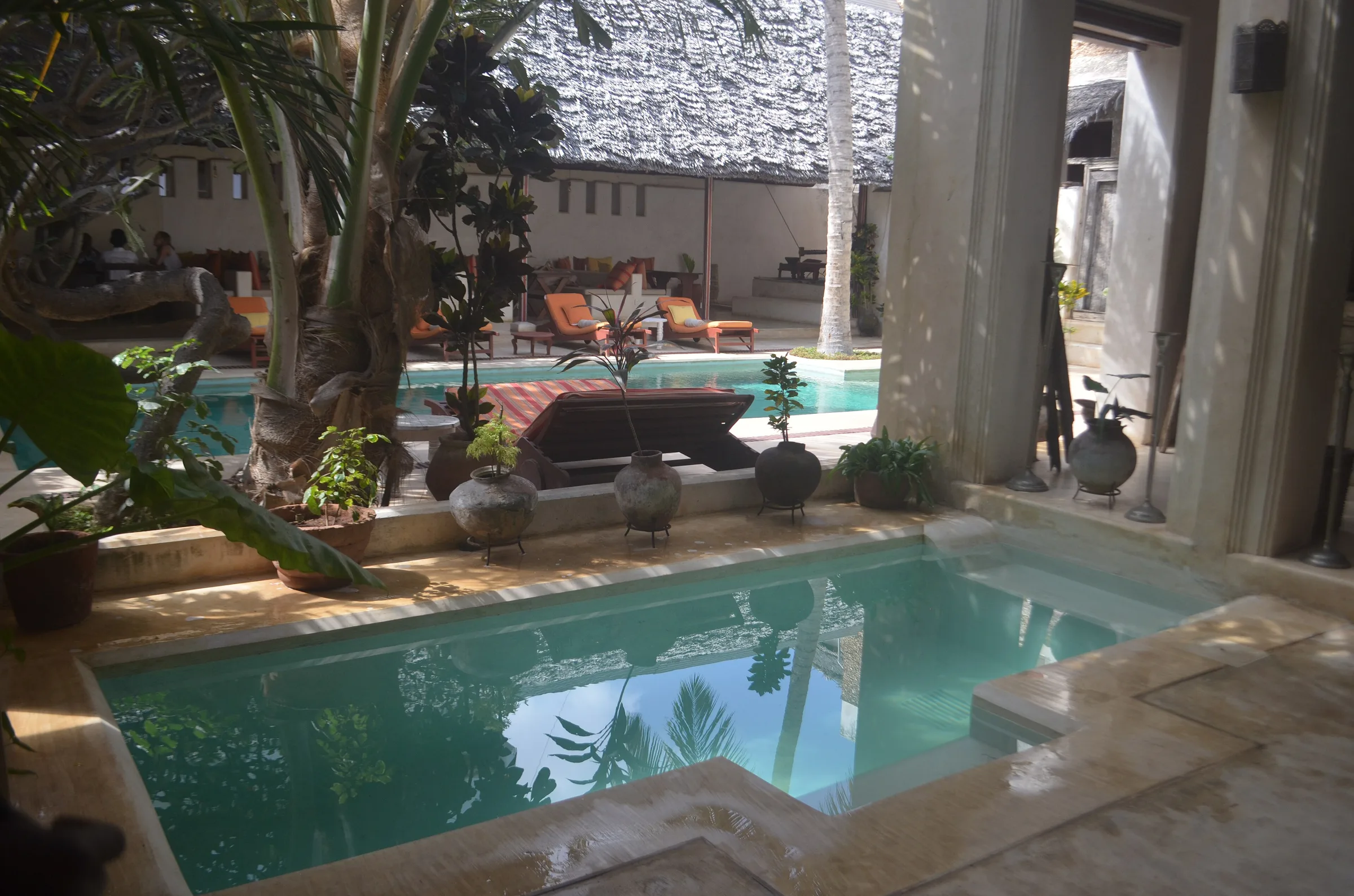 Indoor heated hotel swimming pool