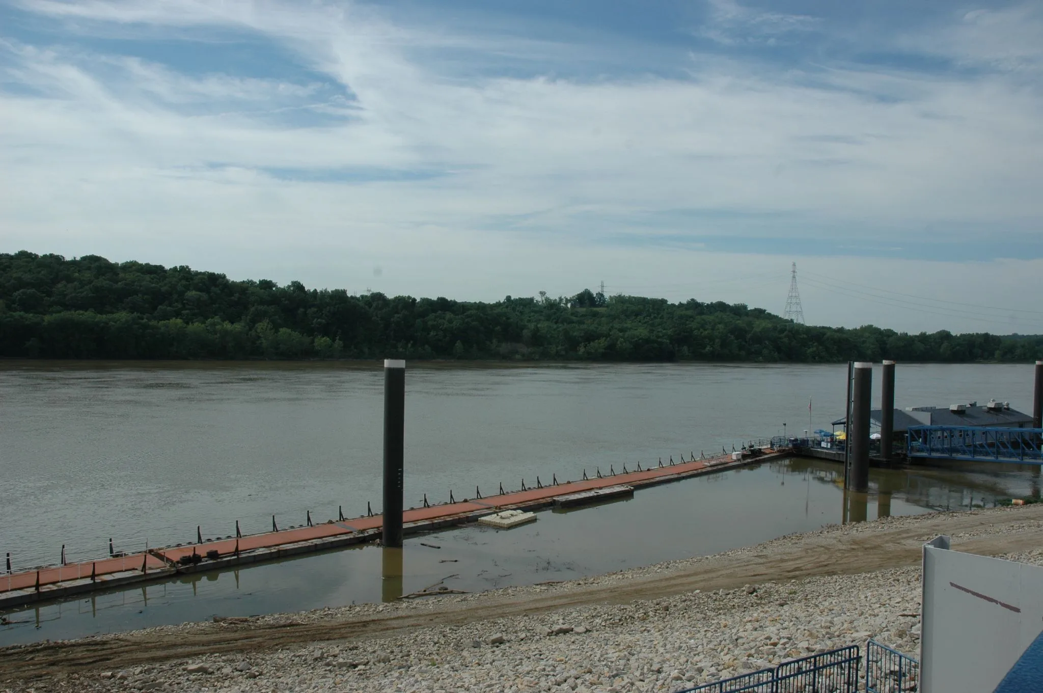 The Ohio River at Lawrenceburg, Indiana